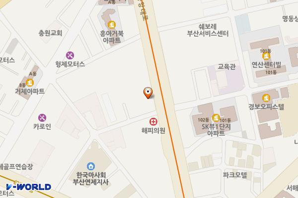 해성빌딩 위치 지도 — 부산광역시 연제구 중앙대로 1135(연산동)