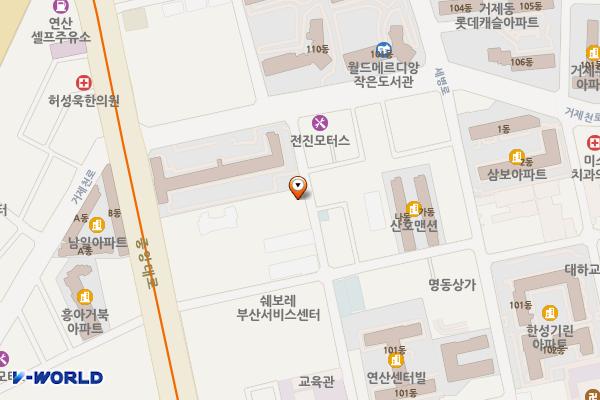부산시노인종합복지관 위치 지도 — 부산광역시 연제구 거제천로230번길 18