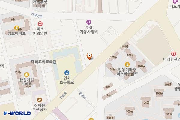 하이트빌딩 위치 지도 — 부산광역시 연제구 반송로 69(연산동)