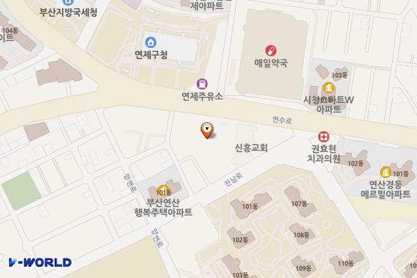 노동자종합복지관 화장실 위치 지도 — 부산광역시 연제구 연수로 86