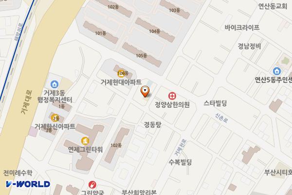 연제구 정신건강복지센터 위치 지도 — 부산광역시 연제구 거제대로178번길 51-1