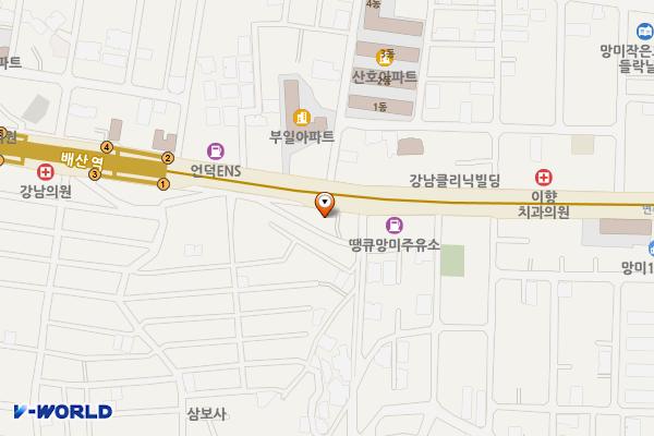 인성주유소 위치 지도 — 부산광역시 수영구 연수로 250(망미동)