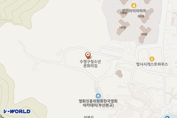 수영구평생학습관 위치 지도 — 부산광역시 수영구 수영로521번길77(광안동)
