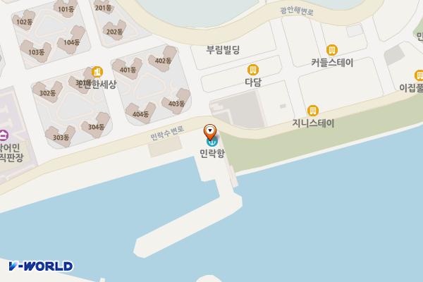 부산해양경찰서 광안리파출소 위치 지도 — 부산광역시 수영구 민락수변로 92(민락동)