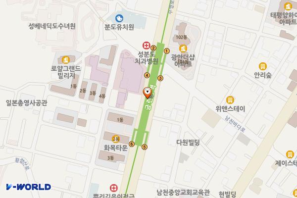 금련산역 공중화장실 위치 지도 — 부산광역시 수영구 부산광역시 수영구 수영로 지하 482