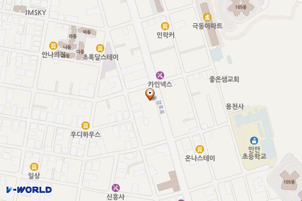 금우 자동차 서비스 위치 지도 — 부산광역시 수영구 감포로 55(광안동)