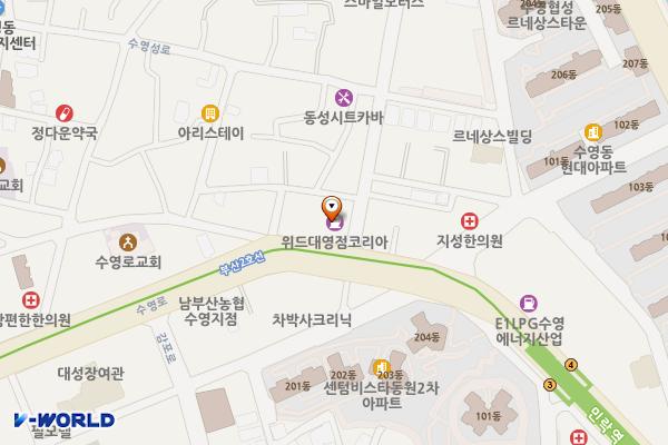 대영주유소 위치 지도 — 부산광역시 수영구 수영로 731(수영동)