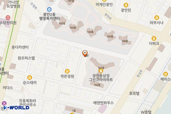 광남지구대 위치 지도 — 부산광역시 수영구 수영로554번길 52(광안동)