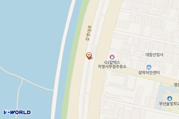 낙동강제방(2) 위치 지도 — 부산광역시 사상구 삼락동 29-36
