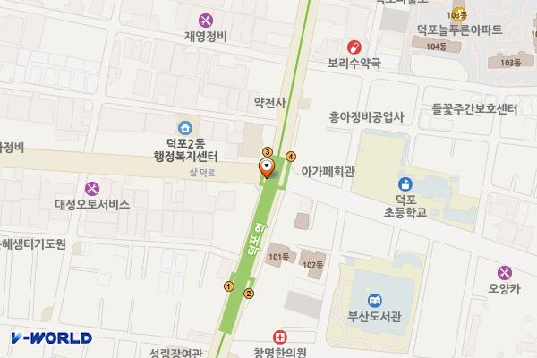 덕포지하철역 위치 지도 — 부산광역시 사상구 사상로 지하 320-1, 덕포역 (덕포동)