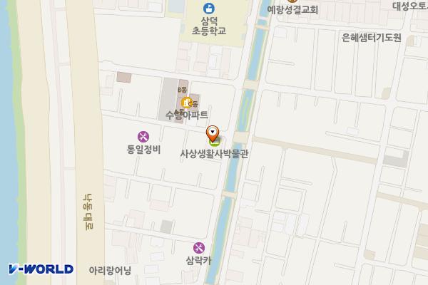 사상생활사박물관 위치 지도 — 부산광역시 사상구 낙동대로1258번길 36, 사상생활사박물관 (삼락동)