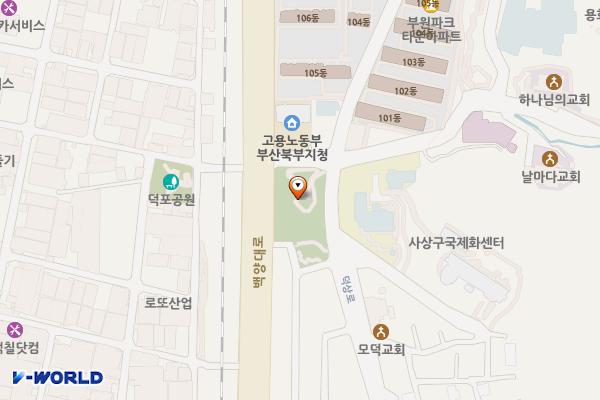 덕포체육공원 위치 지도 — 부산광역시 사상구 덕포동 763