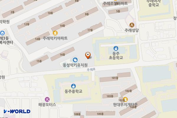 주례 열린도서관 위치 지도 — 부산광역시 사상구 주례로 110 (주례동)