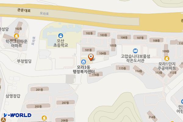 모라3치안센터 위치 지도 — 부산광역시 사상구 모라로110번길 101, 모라3치안센터 (모라동)