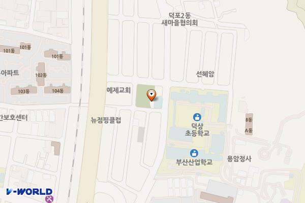 덕포백양공원 위치 지도 — 부산광역시 사상구 덕포동 776-1