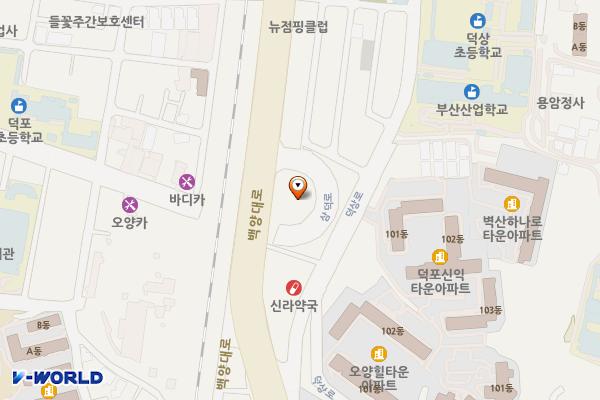 운전기사휴게소 위치 지도 — 부산광역시 사상구 덕포동 784
