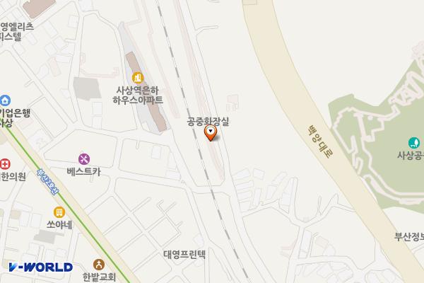 괘내마을 쌈지공원 위치 지도 — 부산광역시 사상구 괘법동 87-2