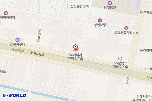 젤코바 위치 지도 — 부산광역시 사상구 가야대로 63(감전동)