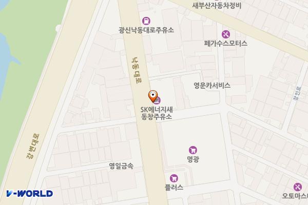 새동창주유소 위치 지도 — 부산광역시 사상구 낙동대로 920 (감전동)