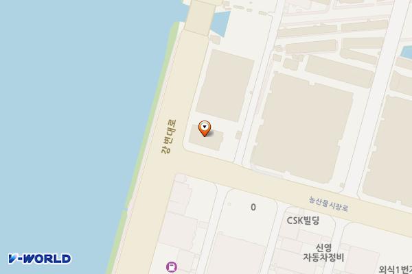 엄궁농산물도매시장관리사업소 위치 지도 — 부산광역시 사상구 농산물시장로 9, 엄궁농산물도매시장 (엄궁동)