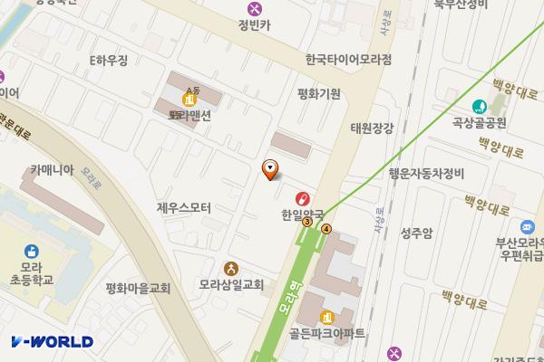 모라동우체국 위치 지도 — 부산광역시 사상구 사상로519번길 11, 모라동우체국 (모라동)
