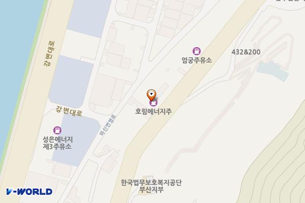 ㈜호림에너지 호림주유소 위치 지도 — 부산광역시 사상구 낙동대로 669(엄궁동)