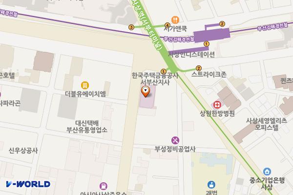 서부산센텀병원 위치 지도 — 부산광역시 사상구 새벽로 226(괘법동)