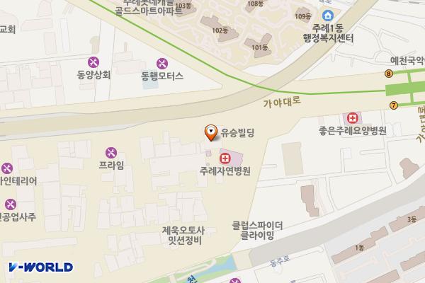 몬스타주식회사 위치 지도 — 부산광역시 사상구 학장로 329 (주례동)