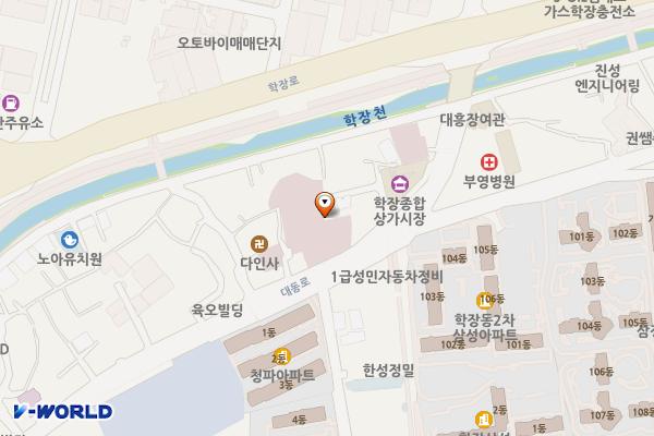 영재의료재단 큰솔병원 위치 지도 — 부산광역시 사상구 대동로 141(학장동)