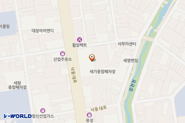 극동유화(주) 감전충전소 위치 지도 — 부산광역시 사상구 낙동대로 878(감전동)