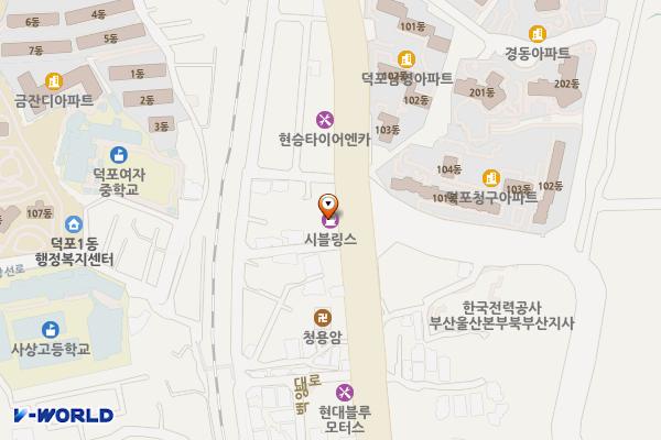 우리주유소 위치 지도 — 부산광역시 사상구 백양대로 701(덕포동)