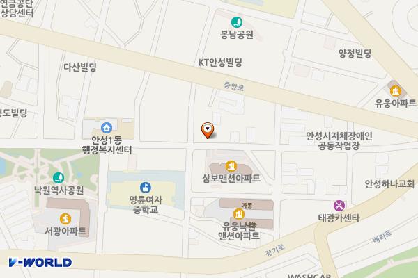 봉남동 위치 지도 — 경기도 안성시 봉남동 9-3