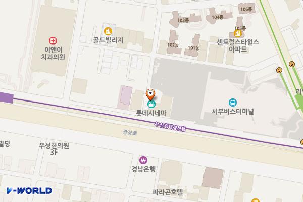 서부버스터미널 위치 지도 — 부산광역시 사상구 사상로 201(괘법동)