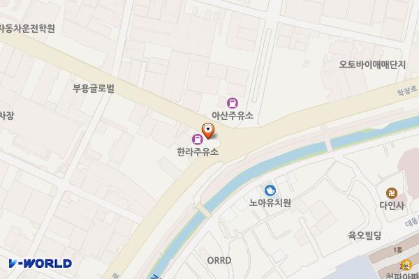 한라주유소 위치 지도 — 부산광역시 사상구 학장로 107(학장동)
