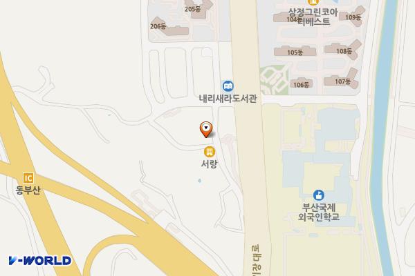 부산울산고속도로 동부산영업소 위치 지도 — 부산광역시 기장군 기장읍 소정길 12, 1층