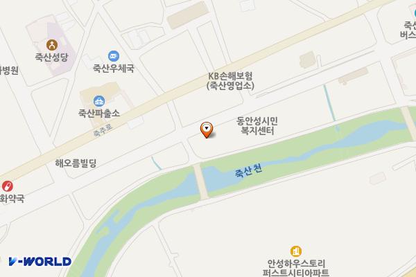 죽산면 위치 지도 — 경기도 안성시 죽산면 죽산리 506-4
