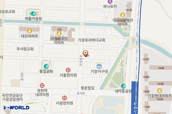 기장지구대 위치 지도 — 부산광역시 기장군 기장읍 차성동로 94-6, 기장지구대