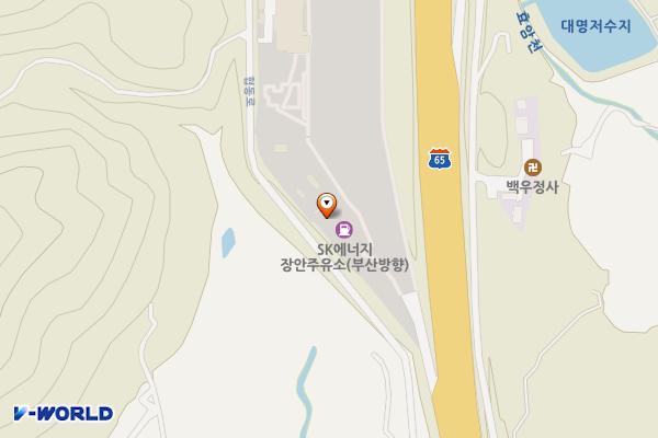 장안(부산)휴게소 위치 지도 — 부산광역시 기장군 장안읍 동해고속도로 25, 장안휴게소하행