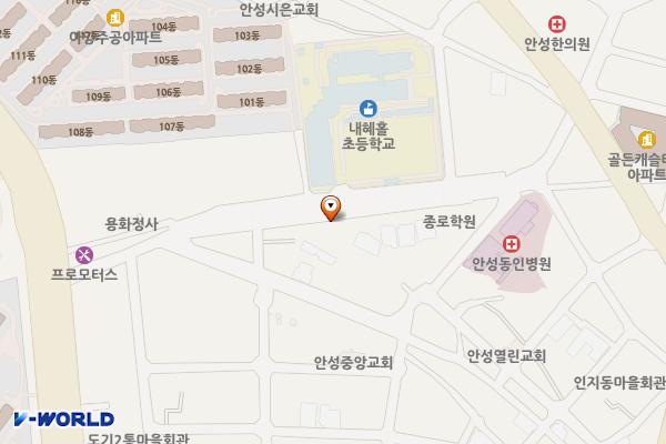 아양복개천 위치 지도 — 경기도 안성시 내혜홀3길 26