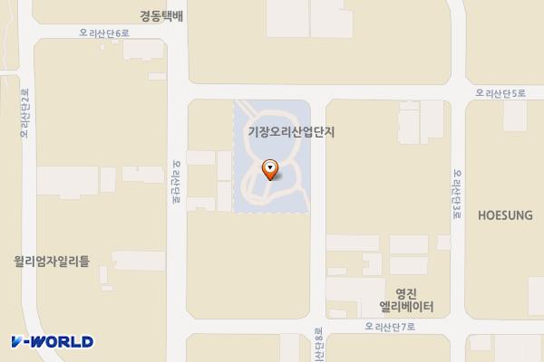 오리중앙공원 위치 지도 — 부산광역시 기장군 장안읍 오리 1119-4