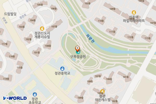 구목정공원 위치 지도 — 부산광역시 기장군 정관읍 용수리 1354