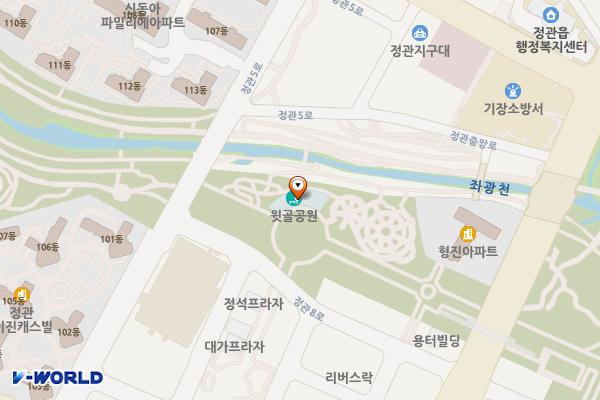 정관어린이도서관 위치 지도 — 부산광역시 기장군 정관읍 정관8로 11