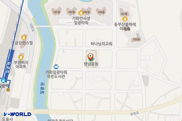햇님공원 위치 지도 — 부산광역시 기장군 일광읍 이천리 925