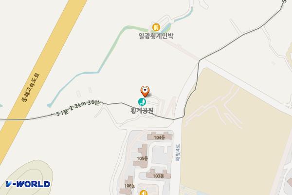 횡계공원 위치 지도 — 부산광역시 기장군 일광읍 횡계리 302