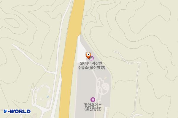 장안(울산)휴게소 위치 지도 — 부산광역시 기장군 장안읍 동해고속도로 26, 장안휴게소상행