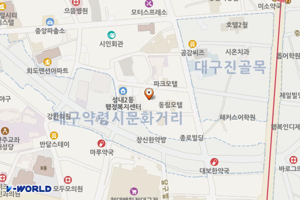 한방의료체험타운 위치 지도 — 대구광역시 중구 중앙대로77길 45