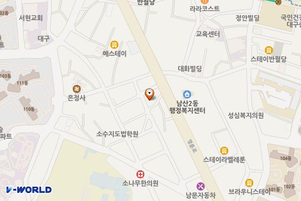 하누리 어울림센터 위치 지도 — 대구광역시 중구 명륜로 26-6