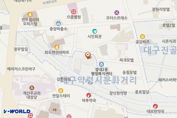 약령시한의약박물관 위치 지도 — 대구광역시 중구 달구벌대로415길 49