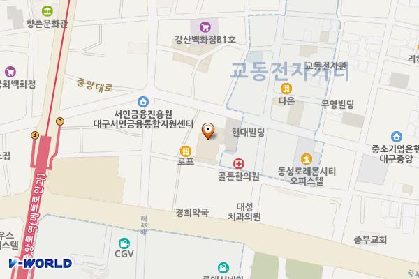 패션주얼리전문타운 위치 지도 — 대구광역시 중구 경상감영길 176