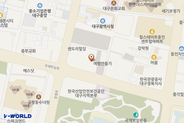 드림저축은행 위치 지도 — 대구광역시 중구 국채보상로 645